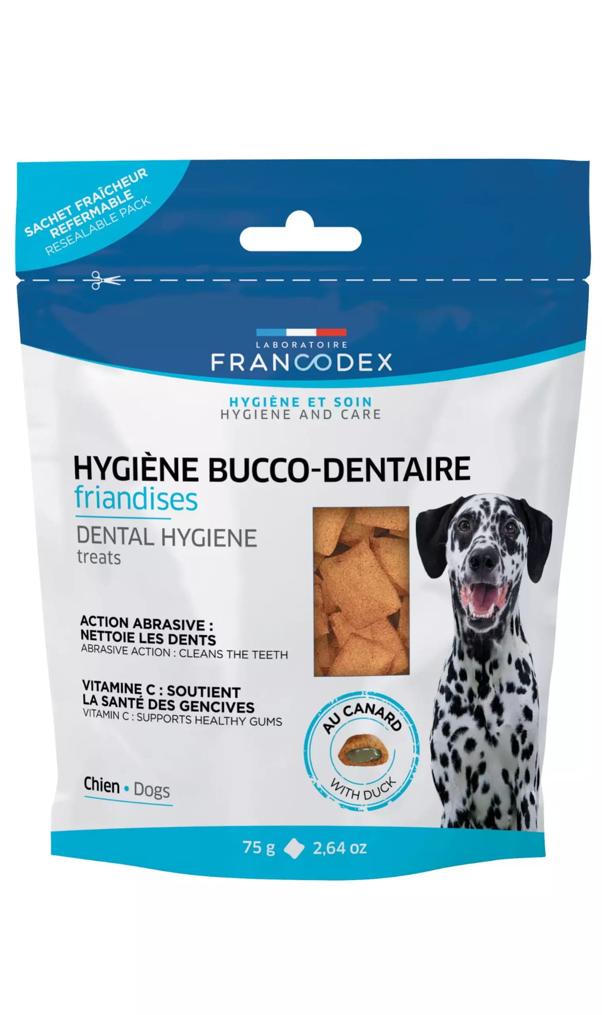 FRANCODEX Leckerli für Welpen und Hunde - Mundhygiene, 75 g