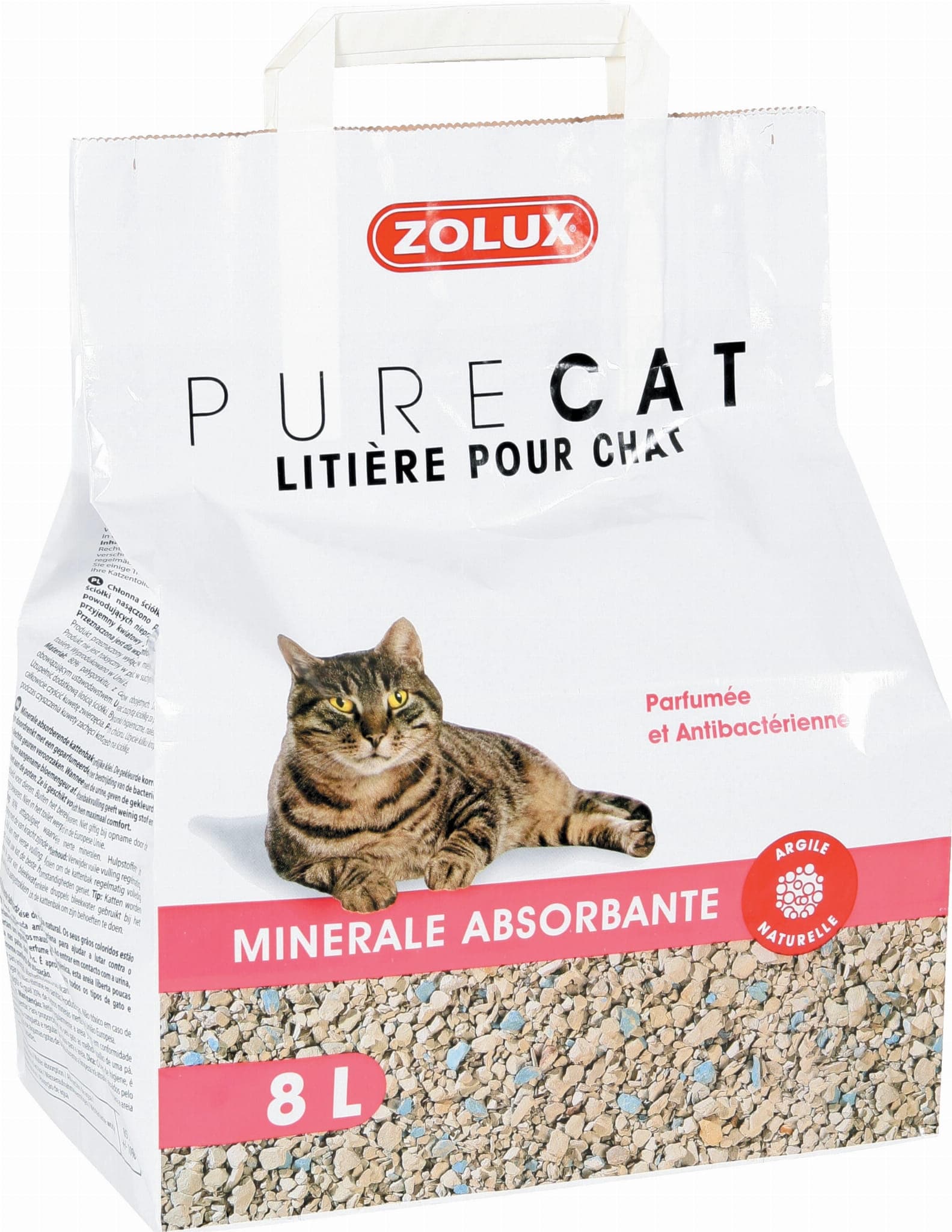 ZOLUX PURECAT Mineralstreu absorbierend parfümiert 8 l