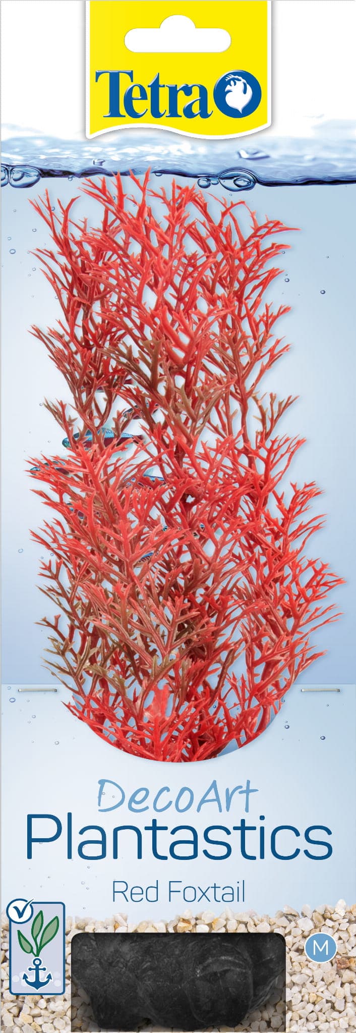 TETRA DecoArt Plant M Foxtail Red, künstliche Aquarienpflanze 23 cm