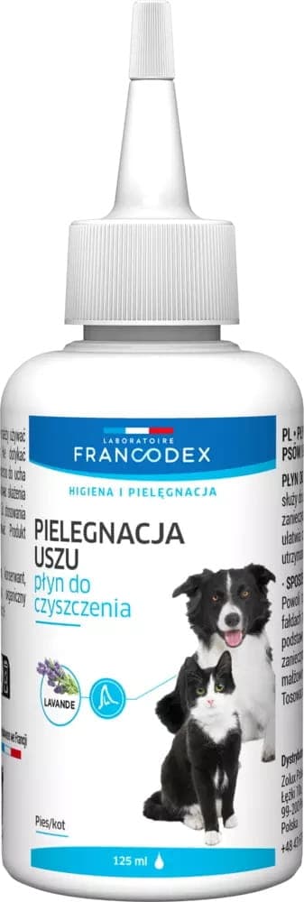 FRANCODEX PL Ohrenreiniger für Hunde und Katzen, 125 ml