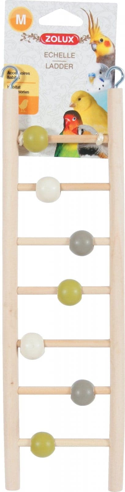 ZOLUX Vogelleiter aus Holz mit 7 Sprossen