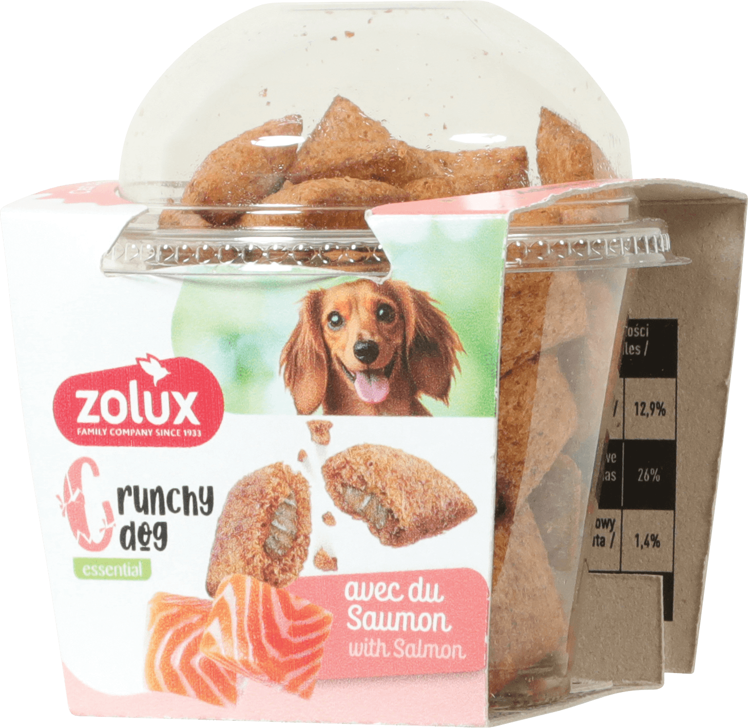 ZOLUX CRUNCHY DOG Hundekekse mit Lachs 75 g