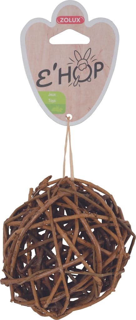 ZOLUX Ballspielzeug für Nagetiere EHOP Rattan dunkel
