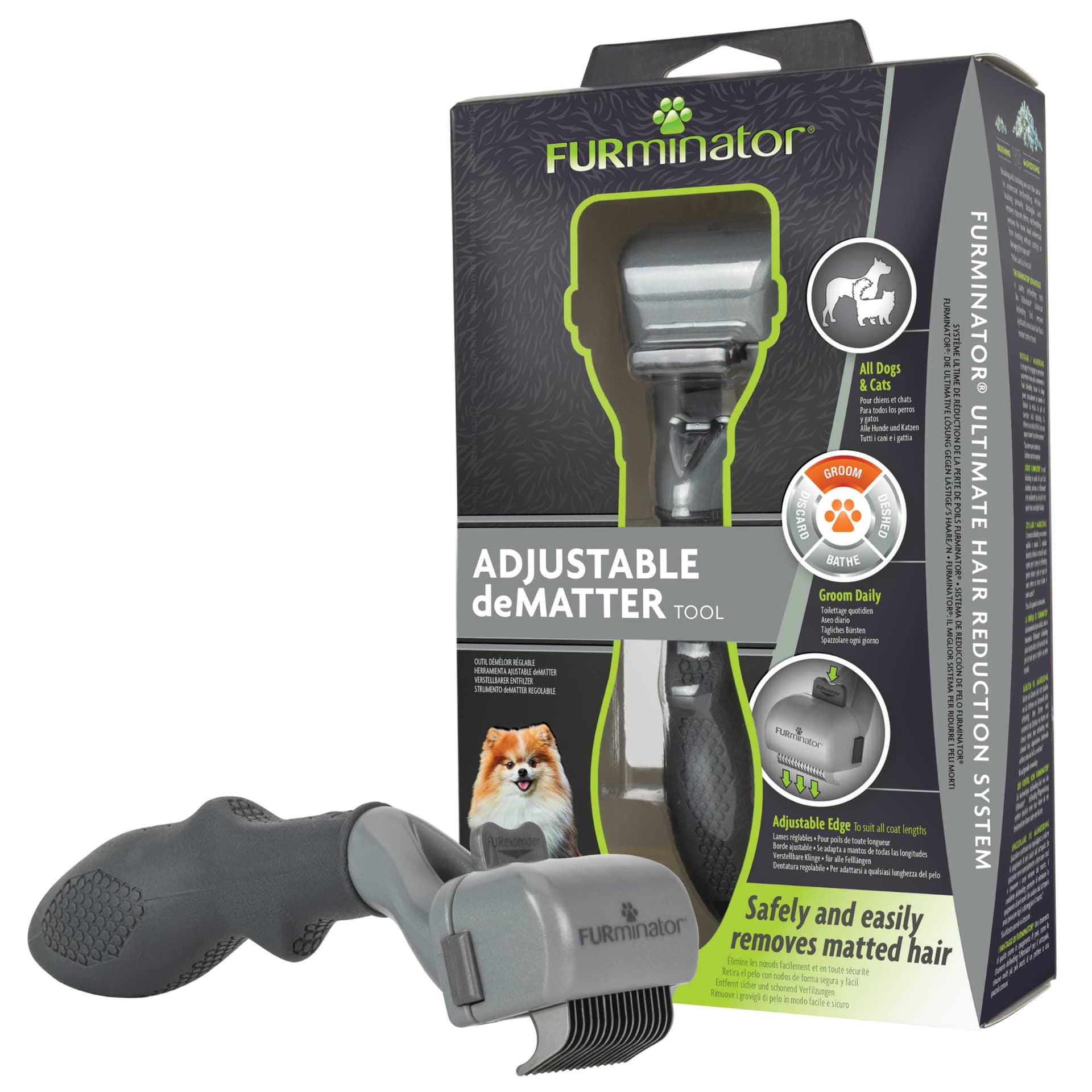 FURMINATOR Entfilzungskamm, verstellbar