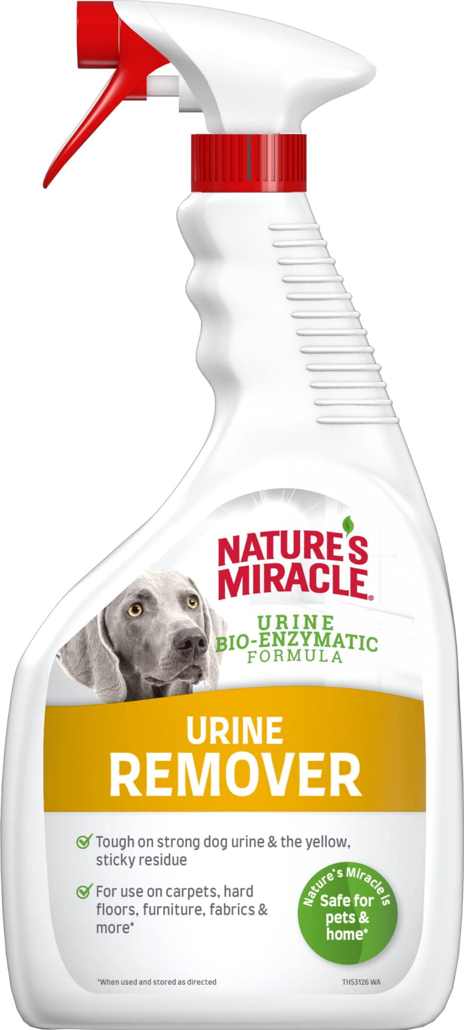 NATURE'S MIRACLE Urinflecken- und Geruchsentferner für Katzen und Hunde – URINE 946 ml