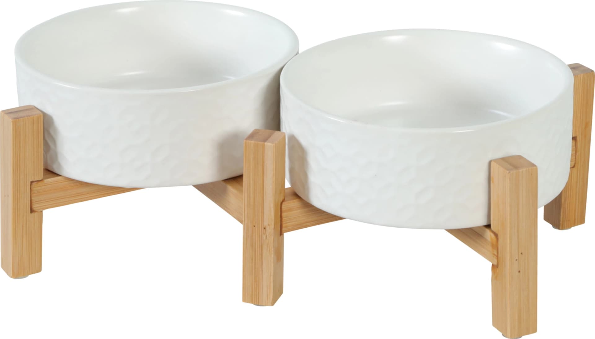 ZOLUX Keramiknapf für Hunde und Katzen KERAMO DUO Farbe Weiß 2 × 300 ml