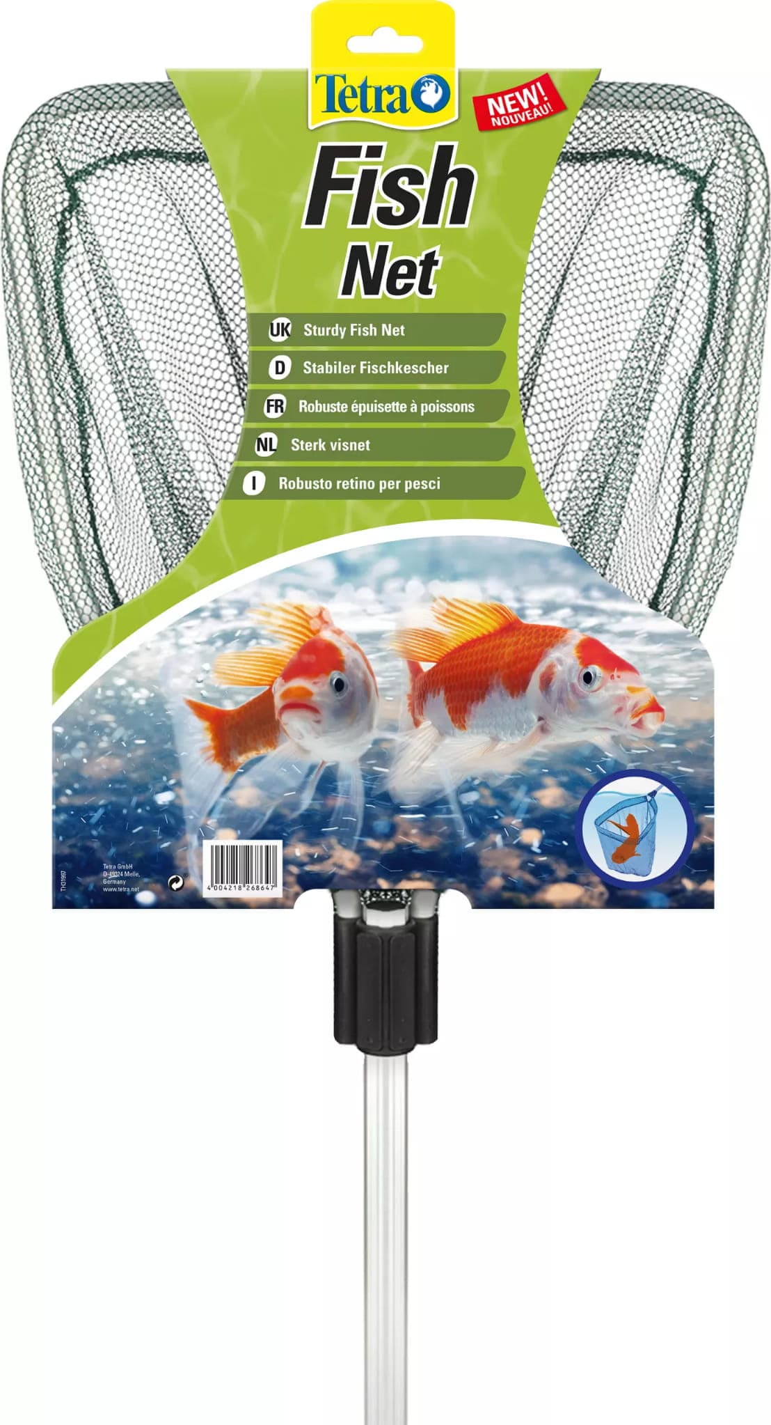 Tetra Pond Fish Net – Kescher für Gartenteiche zum sicheren Fangen von Fischen
