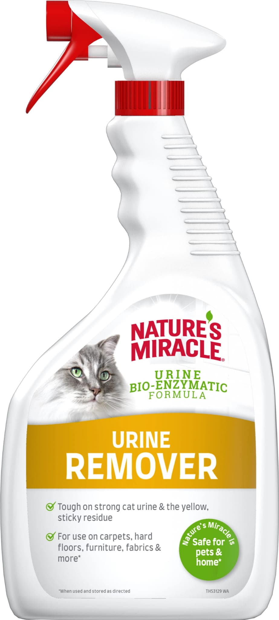 NATURE'S MIRACLE Urinflecken- und Geruchsentferner für Katzen – URINE 946 ml