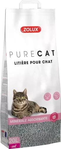 ZOLUX PURECAT Mineralstreu für Katzen absorbierend parfümiert 20 l