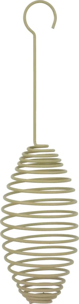 Zolux Spiral-Futterspender klein für Fettkugeln für Vögel, Farbe Olivgrün