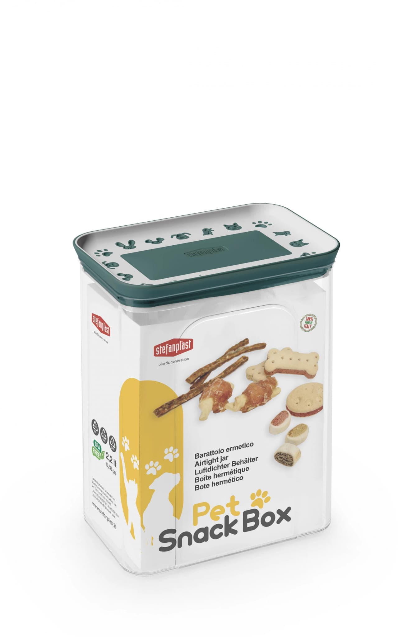 ZOLUX Luftdichter Behälter für Snacks 2,2 l – Grün