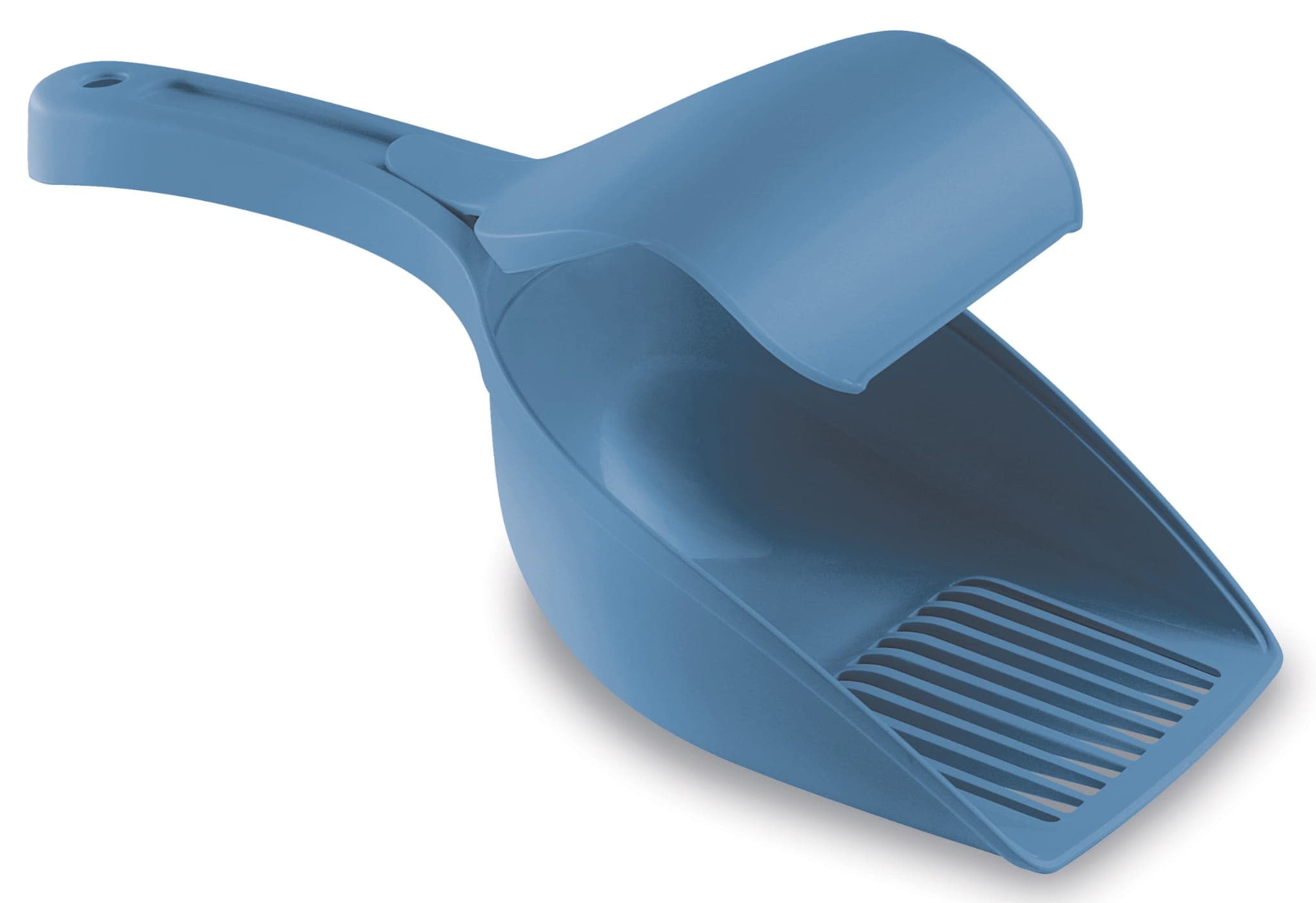 ZOLUX Streuschaufel mit Klappe Farbe blau
