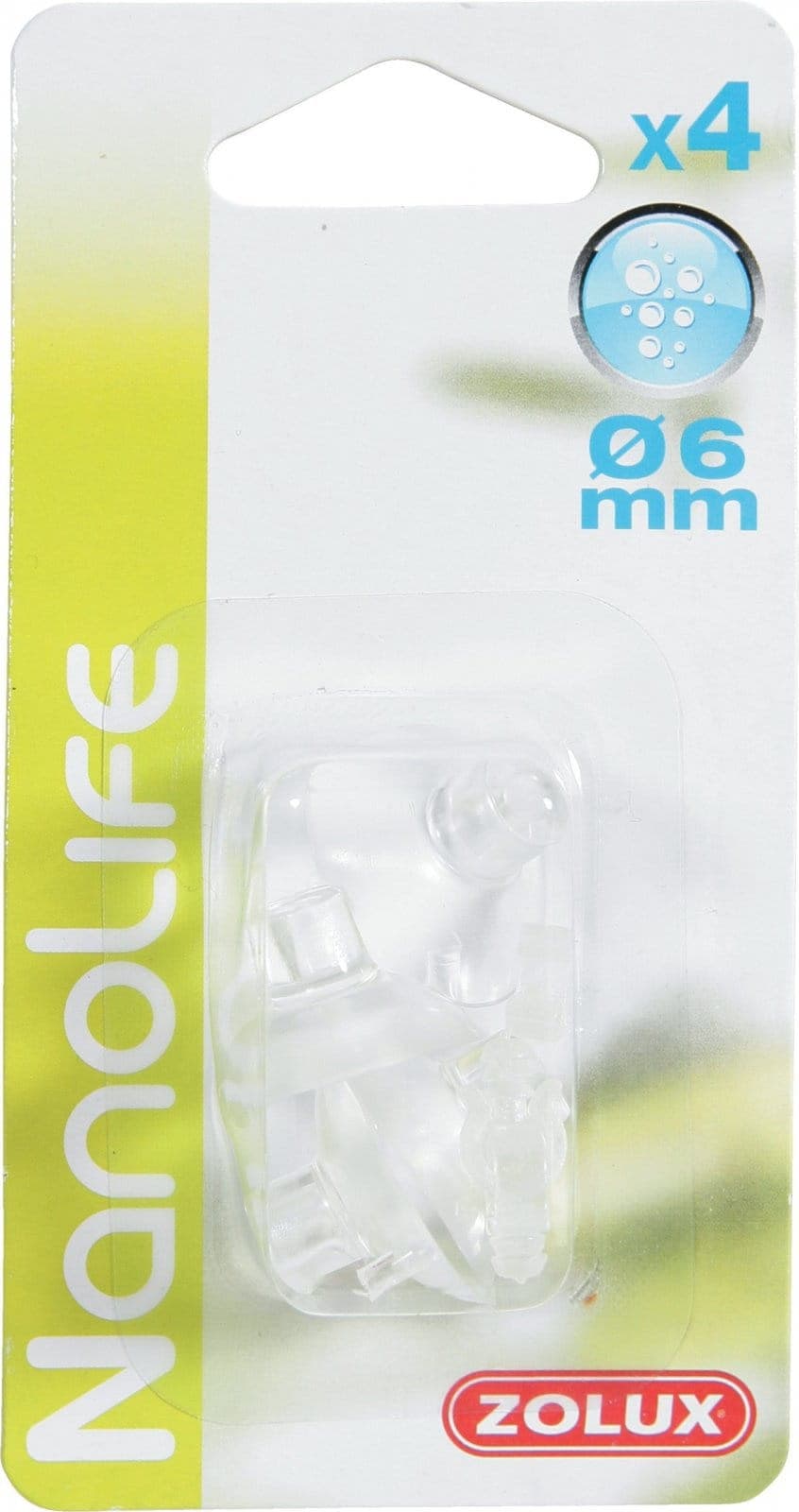 ZOLUX Saugnapf für Aquarium – für Schläuche, Rohre und Zubehör mit einem Durchmesser von 4–6 mm, 4 Stück