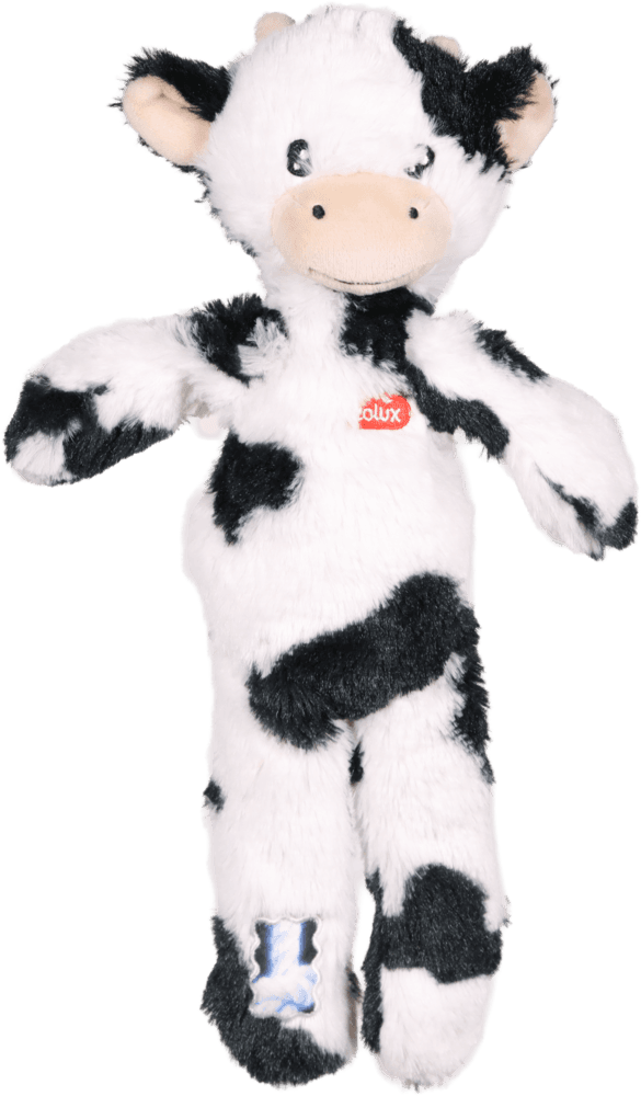ZOLUX FURRY FARM Plüsch-Hundespielzeug, Kuh Isache, 33 cm