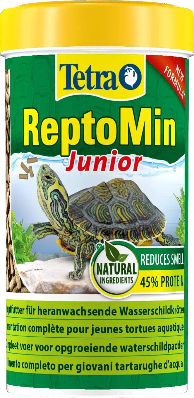 TETRA ReptoMin Junior 250 ml – Futter für heranwachsende Wasserschildkröten.