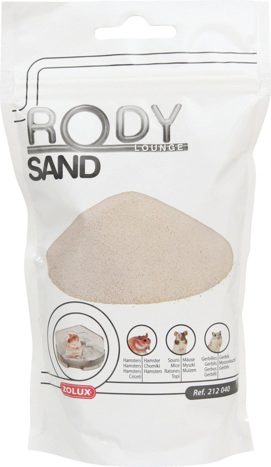 ZOLUX Badesand für Hamster, Mäuse und Rennmäuse RodySand 250 ml