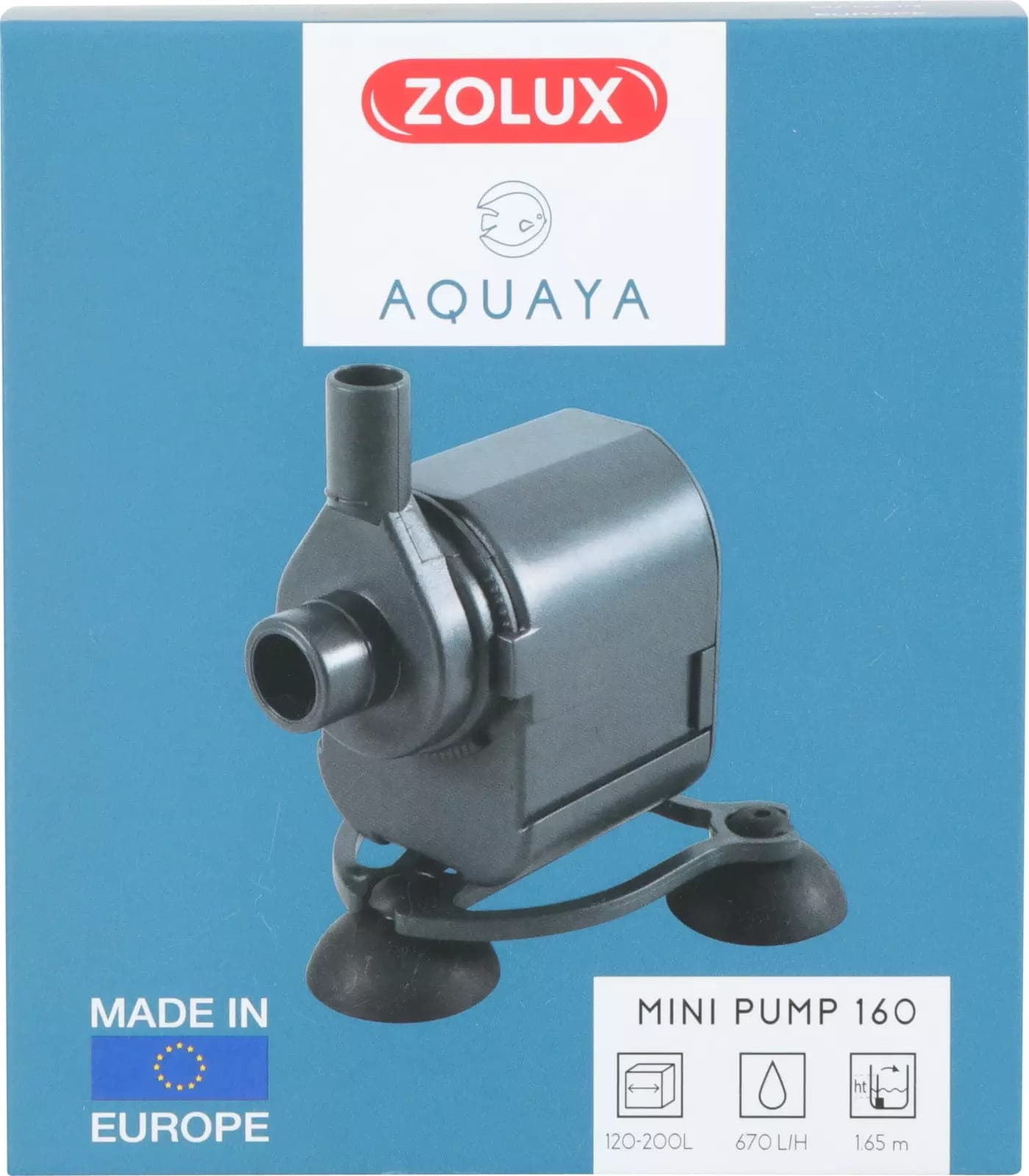 ZOLUX Mini-Aquarienpumpe AQUAYA 160, 220–240V 50Hz