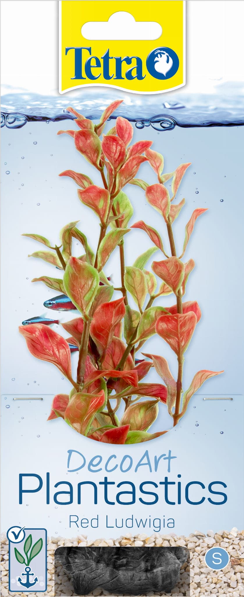 TETRA DecoArt Plant L Red Ludwigia, künstliche Aquarienpflanze 30 cm