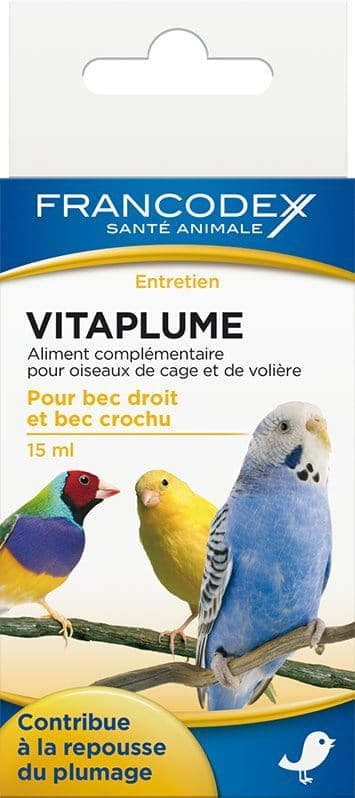 FRANCODEX Vitamine für Vögel für gesundes Gefieder, unterstützt den Stoffwechsel 15 ml
