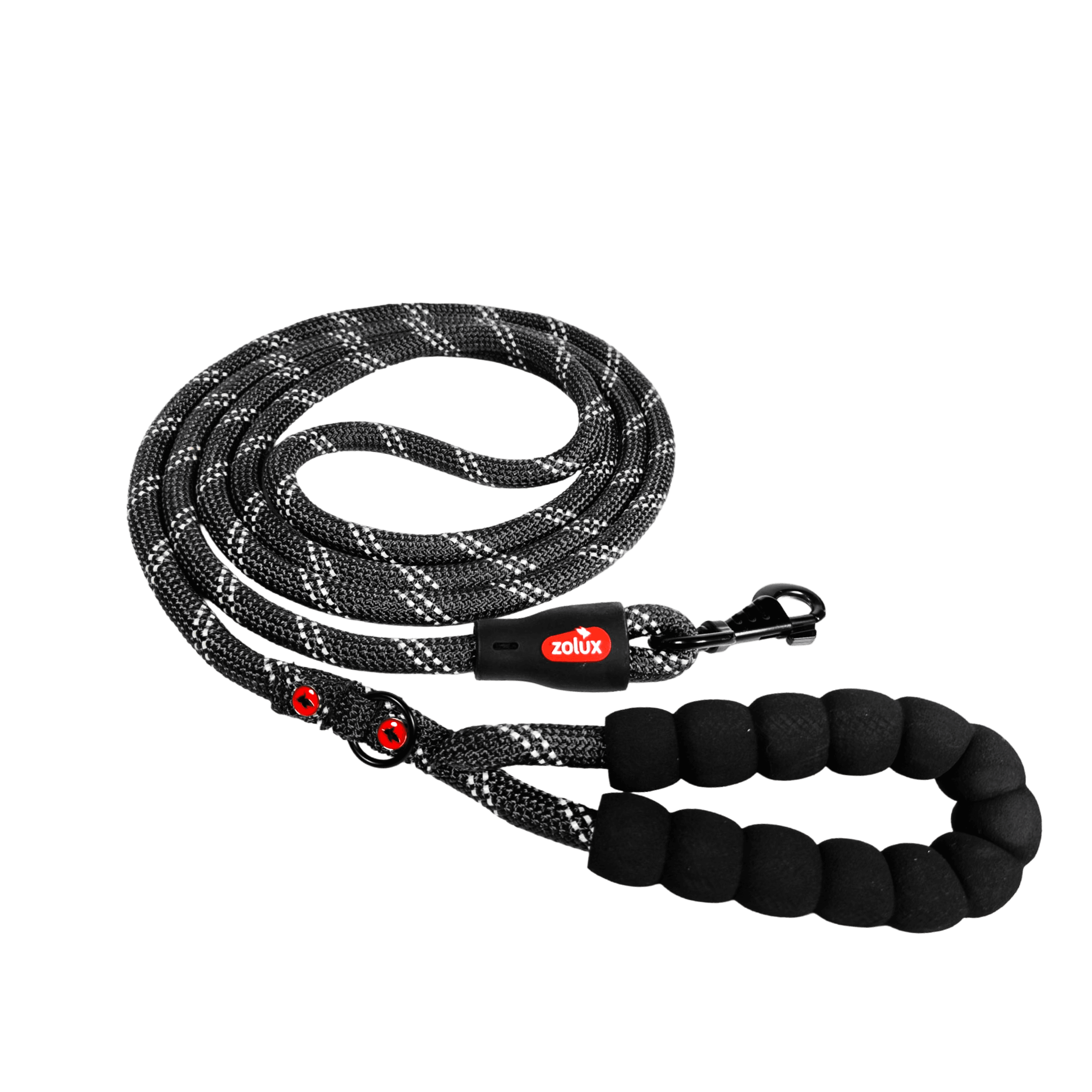 ZOLUX Seilleine für Hunde, 3 m, 13 mm, schwarz