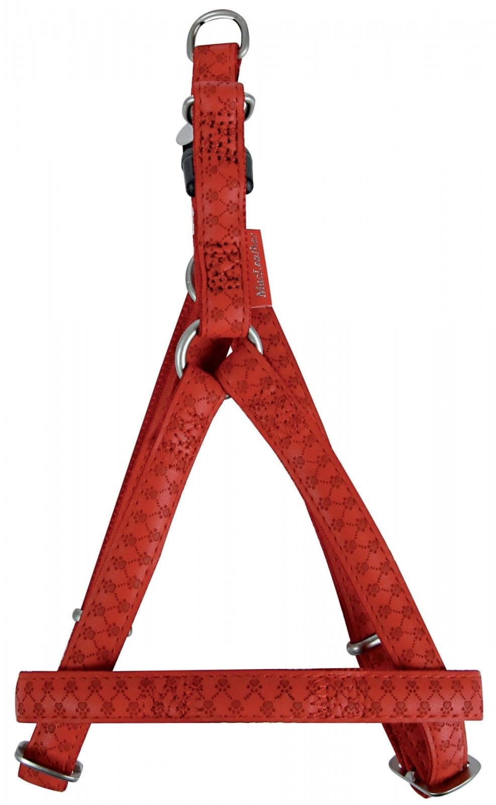 ZOLUX Verstellbares Hundegeschirr Mac Leather S 15 mm – Farbe Rot