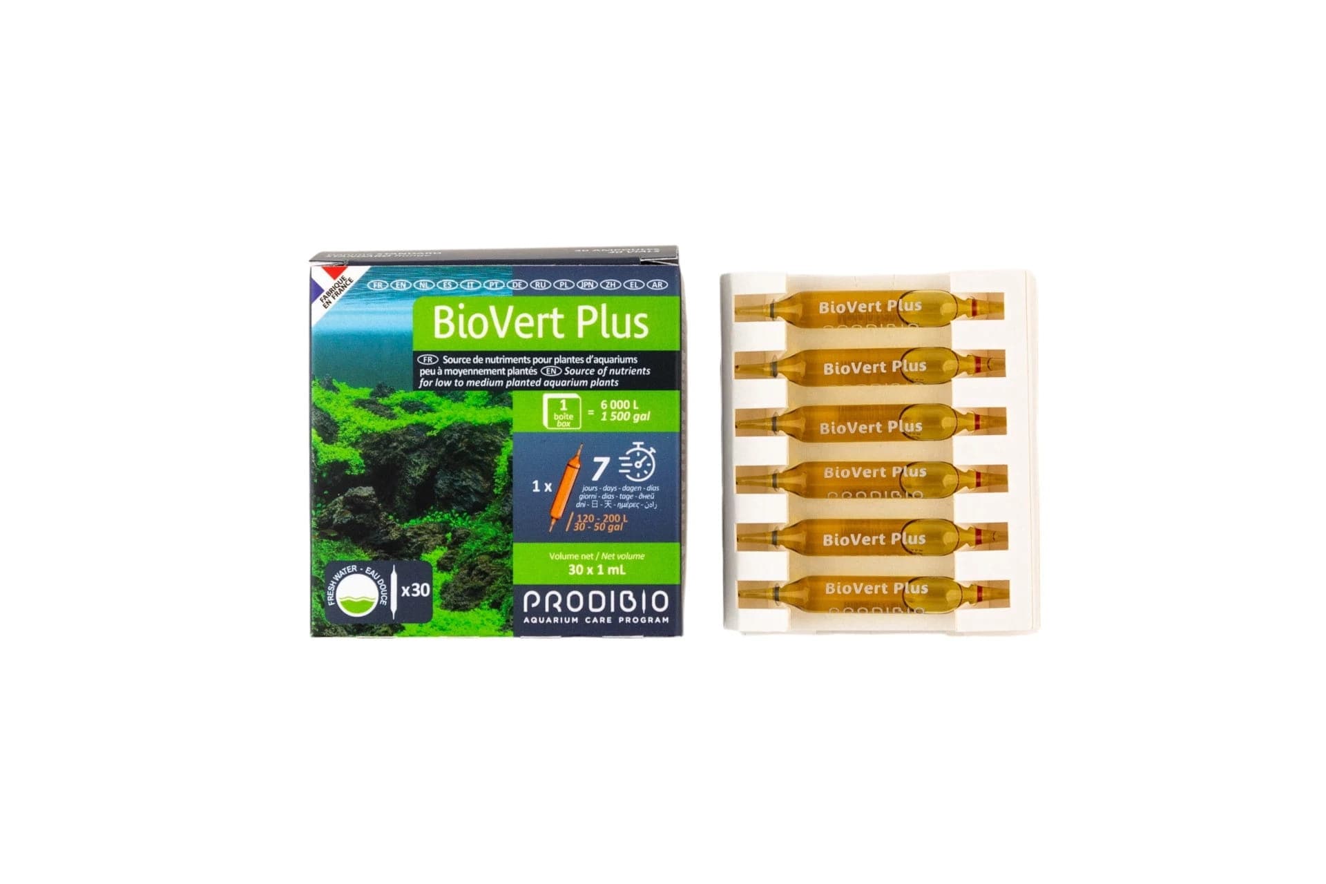 Prodibio BioVert Plus 30 Ampullen – Gesundes Wachstum für Pflanzen in Süßwasseraquarien