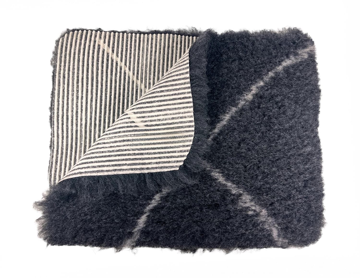 ZOLUX Dry Bed Isolier -Hundematte mit Berbermuster 75x95 cm, Graphitfarbe