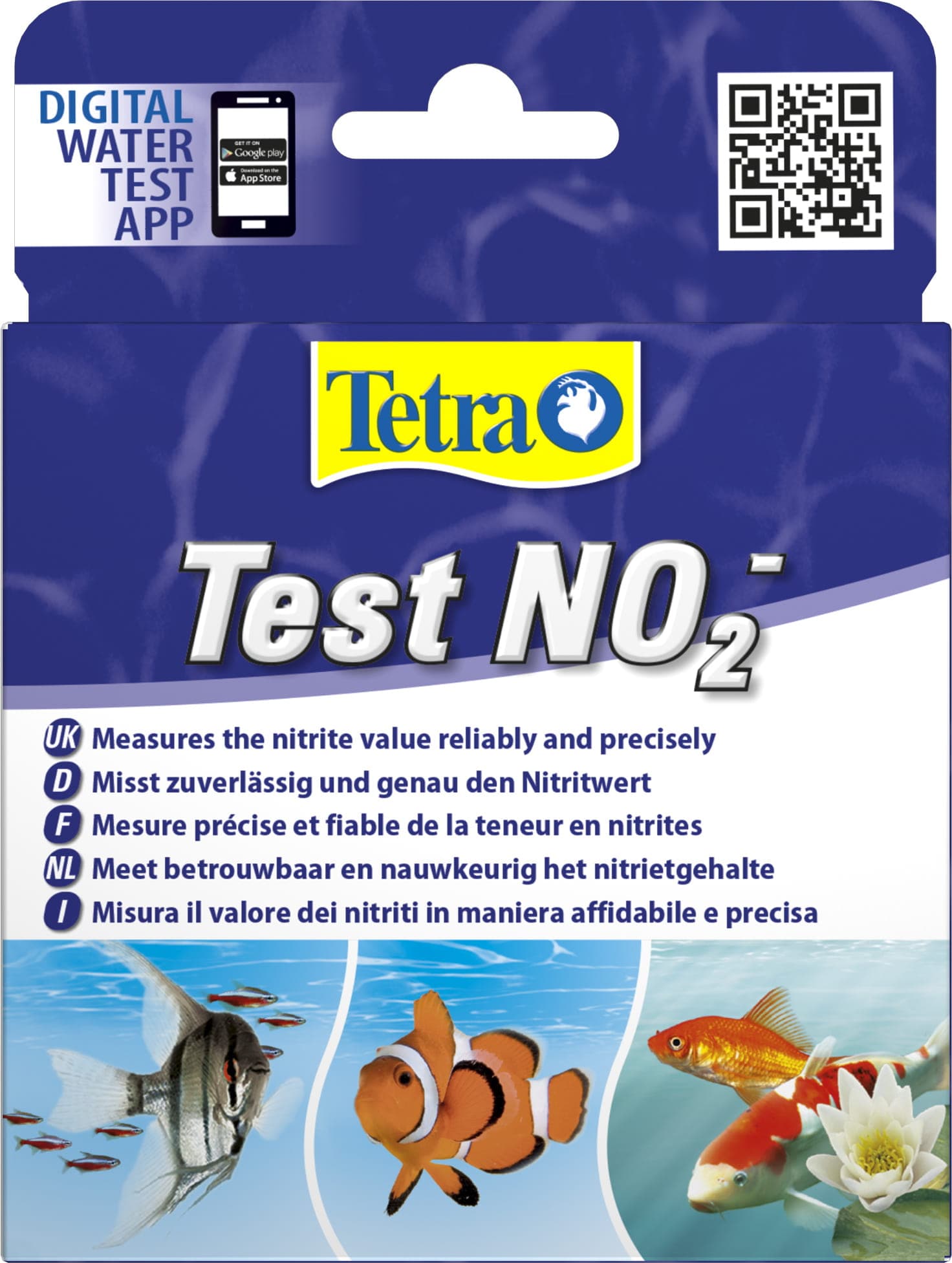 TETRA Test NO2– 2 × 10 ml, Tropfentest zur Messung des Nitritgehalts im Aquariumwasser