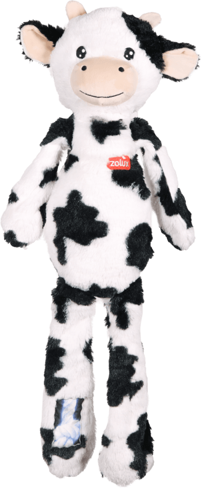 ZOLUX FURRY FARM Plüsch-Hundespielzeug, Kuh Isache, 60 cm