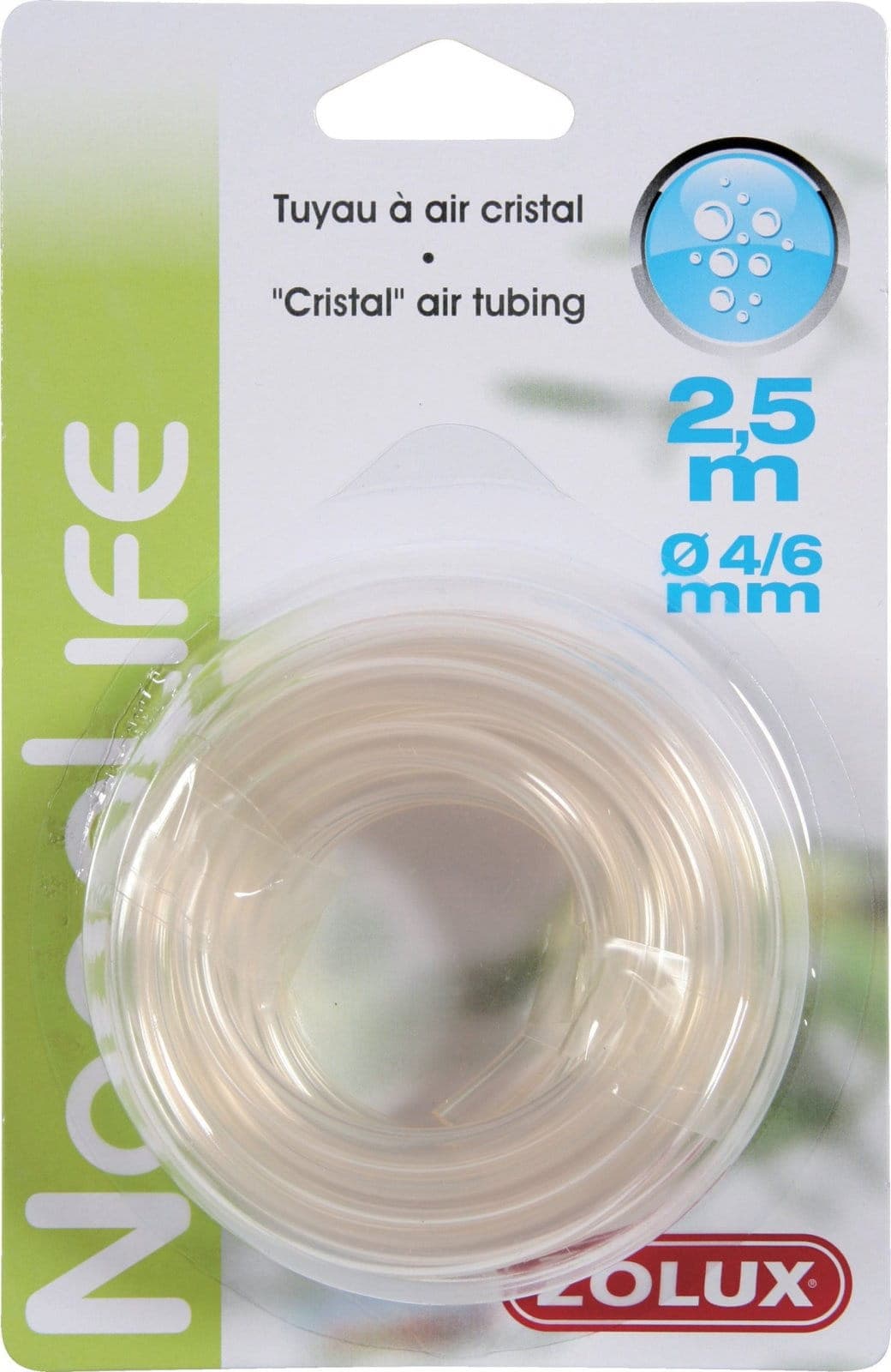 ZOLUX Schlauch für Filter, Luftausströmer, Aquariumpumpe transparent 4/6 mm 2,5 m