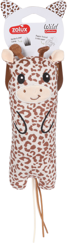 ZOLUX Plüschspielzeug für Katzen Giraffe WILD, mokka