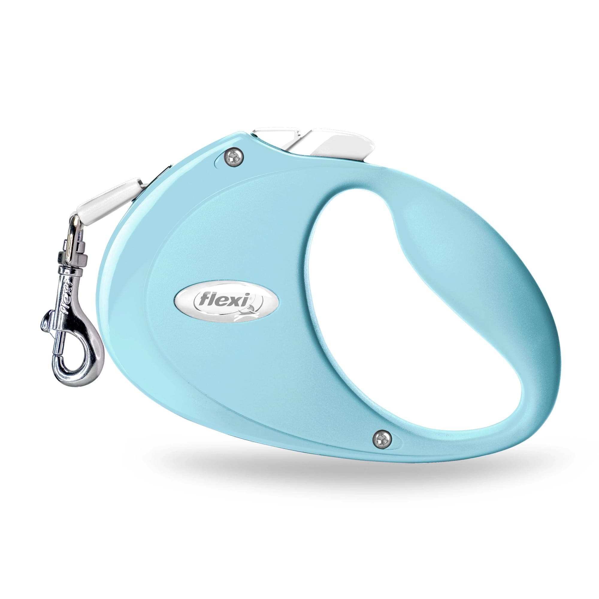 Flexi Automatische Hundeleine für Welpen – Gurtband 2 m Hellblau