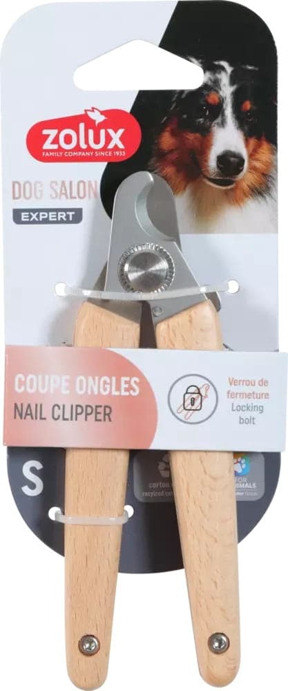 ZOLUX Krallenschneider für Hunde, Holzgriff DOG SALON Größe S