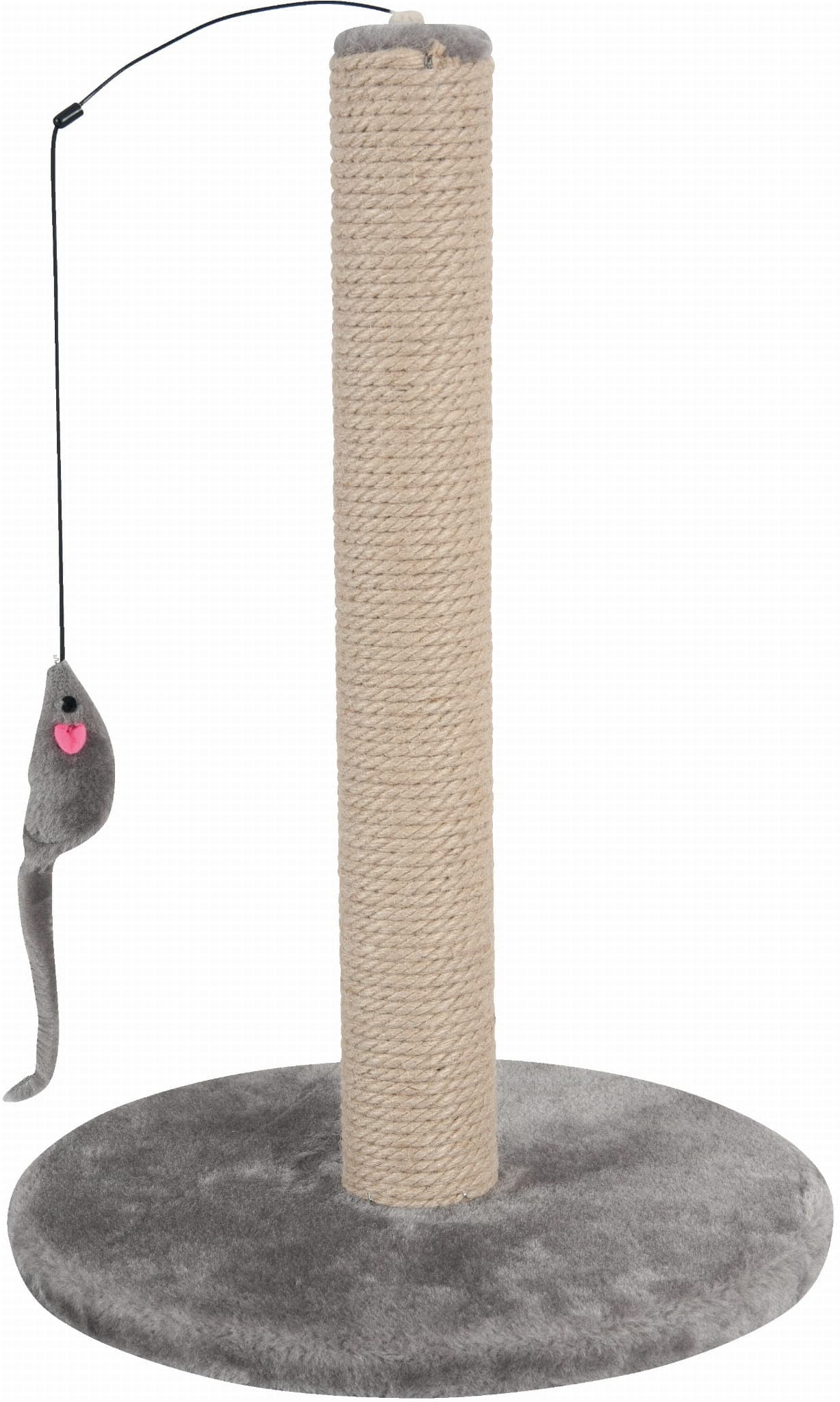 ZOLUX Sisal-Kratzbaum mit Spielzeug, 48cm Grau