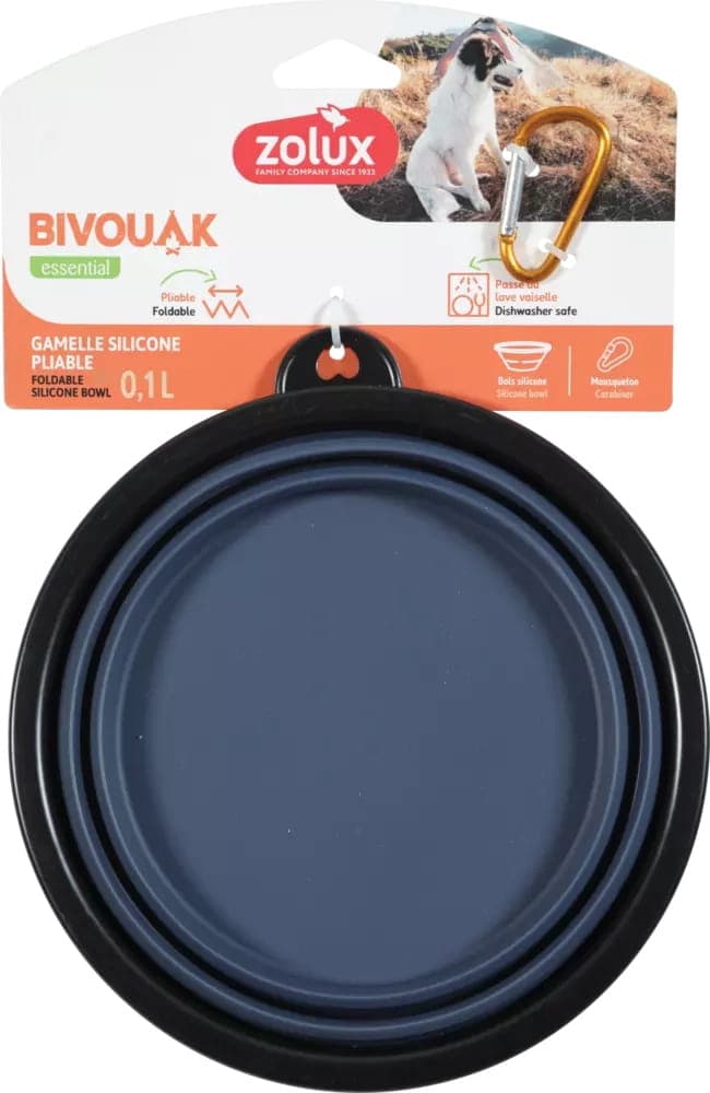 ZOLUX Faltbarer Hundenapf BIVOUAK 1 l blau