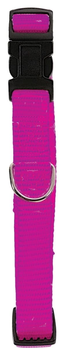 ZOLUX – Verstellbares Nylonhalsband 15 mm, Farbe: Fuchsia
