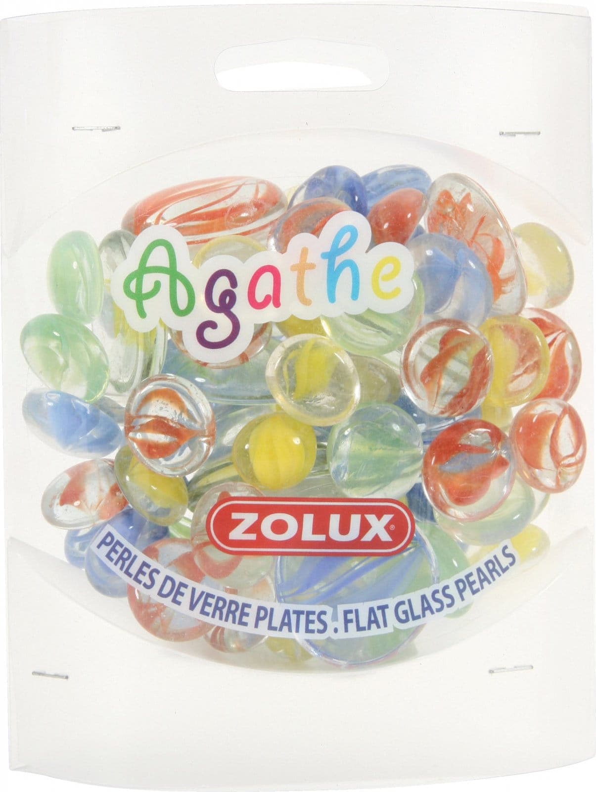 ZOLUX Aquariendekoration Glassteine Agathe Mix