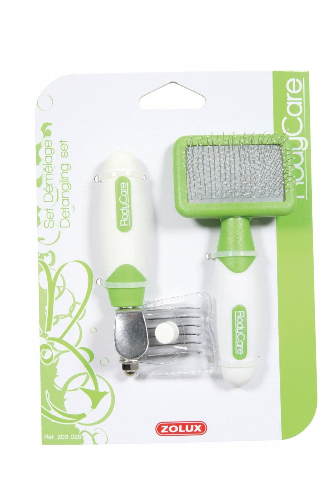 ZOLUX Set mit Filzbürste + weicher Bürste für Nagetiere RodyCare