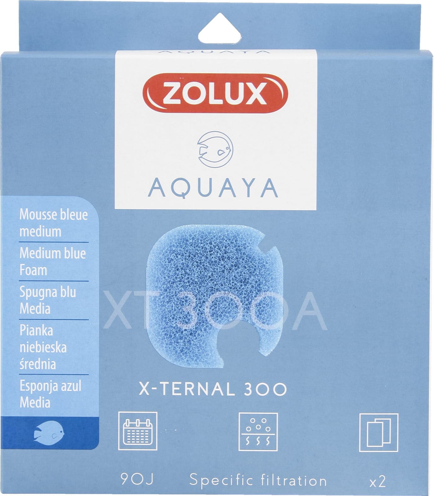 Zolux Schwammeinsatz für Filter Blue Foam AQUAYA XTERNAL 300