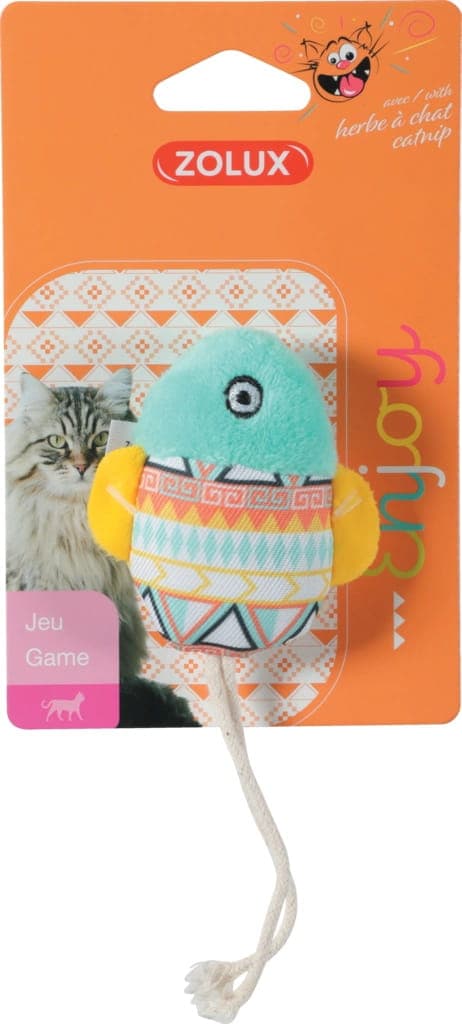 ZOLUX Katzenspielzeug KALI Fisch, grün, 15 cm