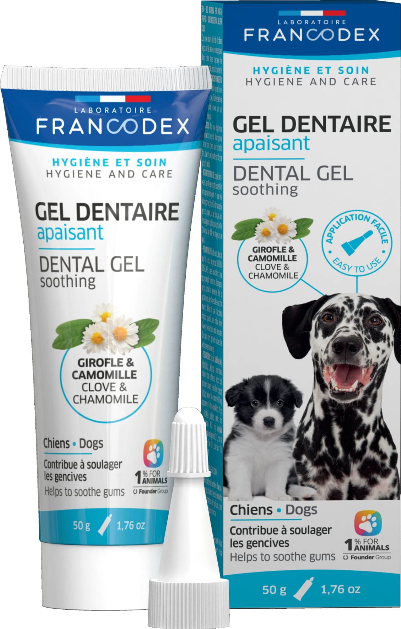 FRANCODEX Zahn-Gel für Hunde – beruhigend und entzündungshemmend, 50 g