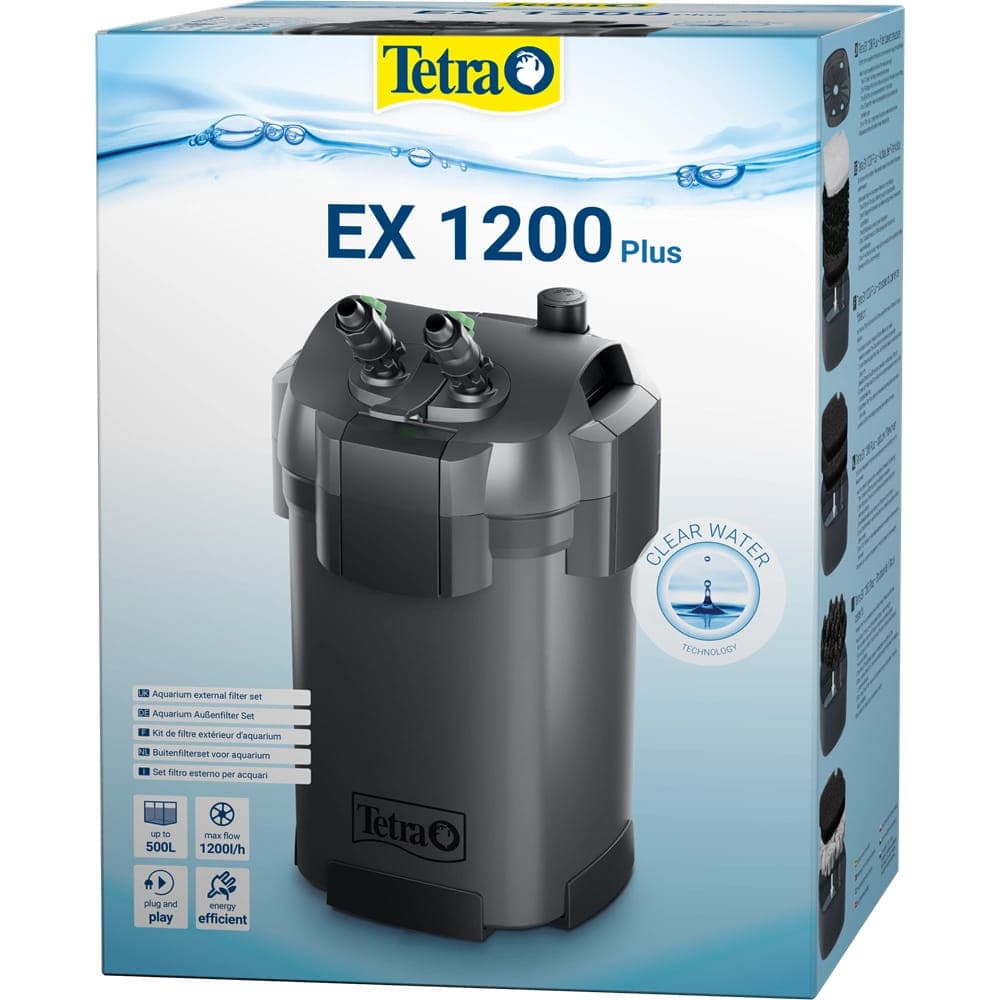 Tetra Außenfilter EX 1200 Plus – Für Aquarien von 200 bis 500 Litern, effiziente Filterung