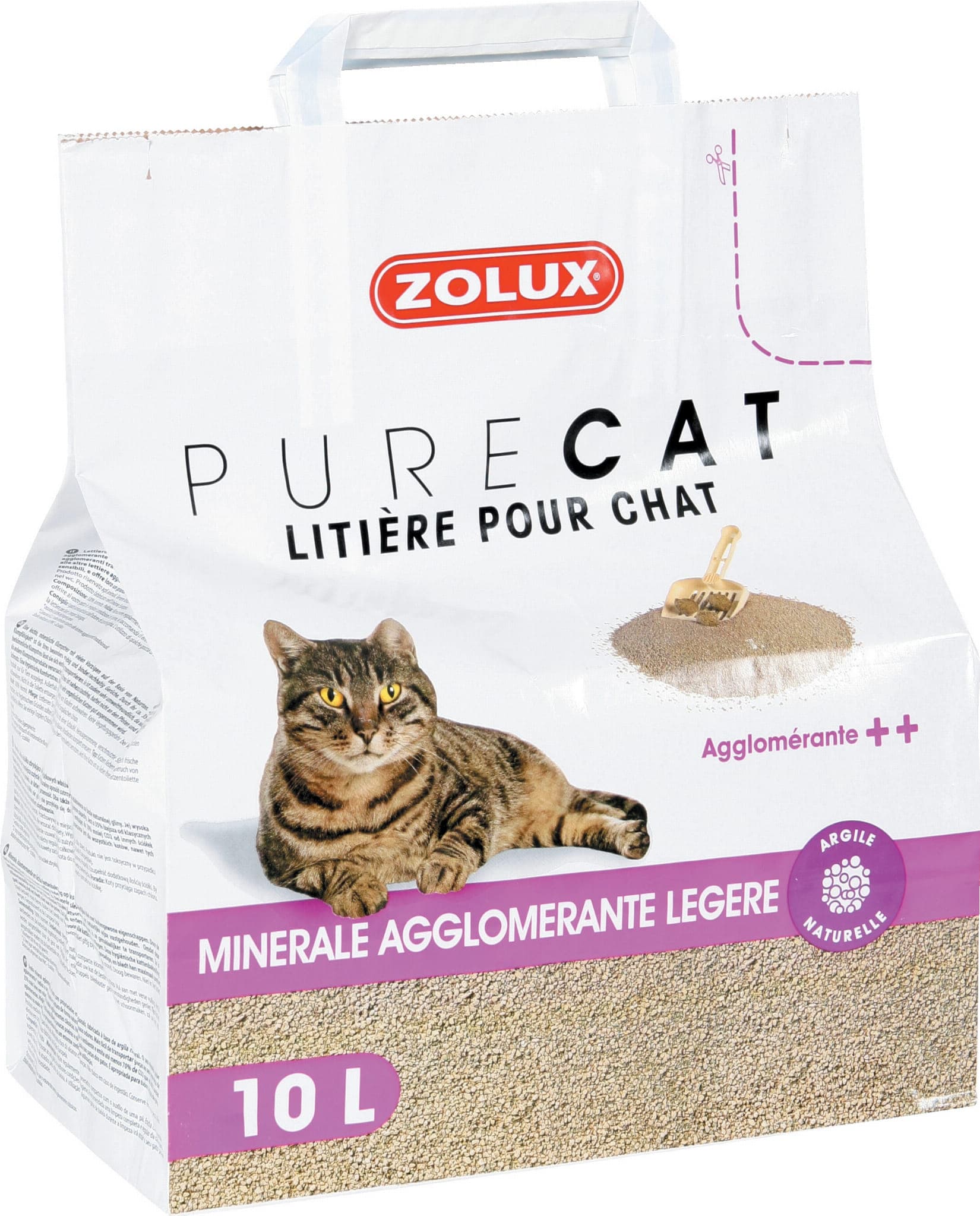 ZOLUX PURECAT Katzenklumpstreu Natur 10 l