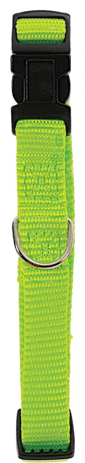 ZOLUX – Verstellbares Nylonhalsband 15 mm, Farbe: Hellgrün