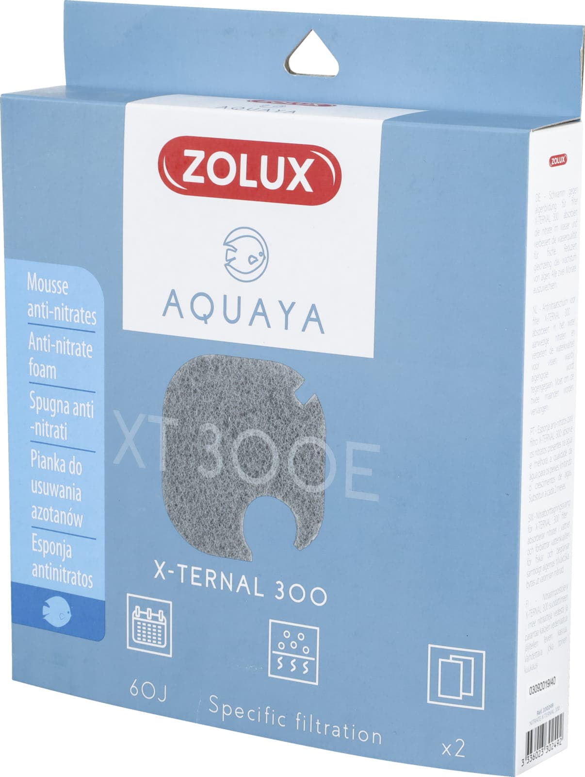Zolux Filtereinsatz gegen Algen – Nitrate AQUAYA XTERNAL 300