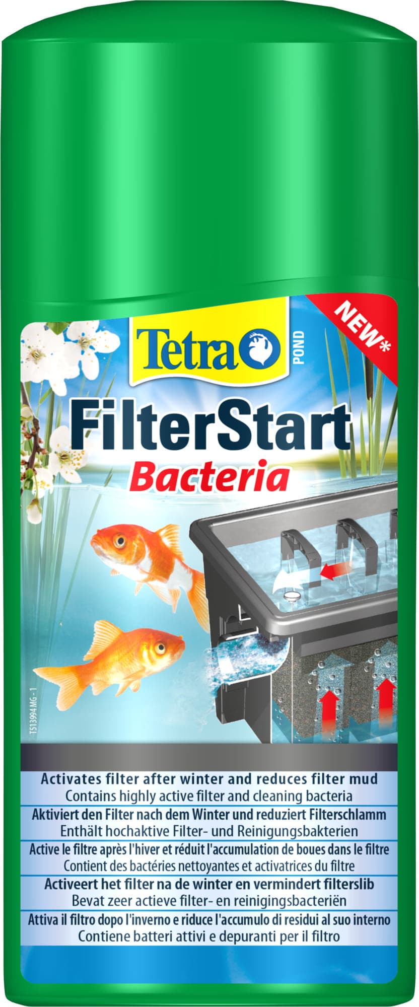 TETRA Pond FilterStart 500 ml – Mischung aktiver Filterbakterien