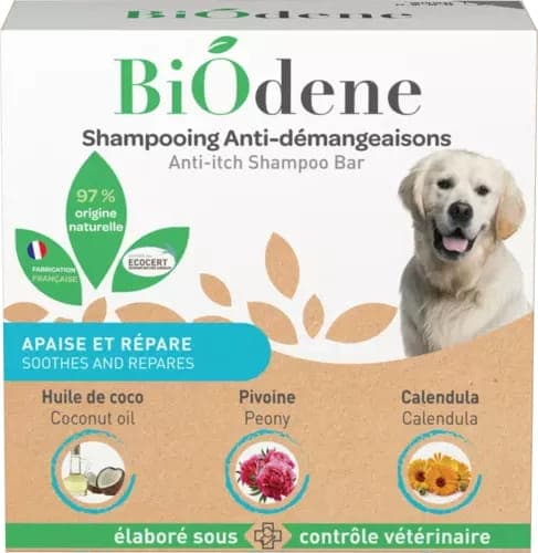 FRANCODEX Anti-Juckreiz-Shampoo für Hunde BIODENE im Würfel 100 ml