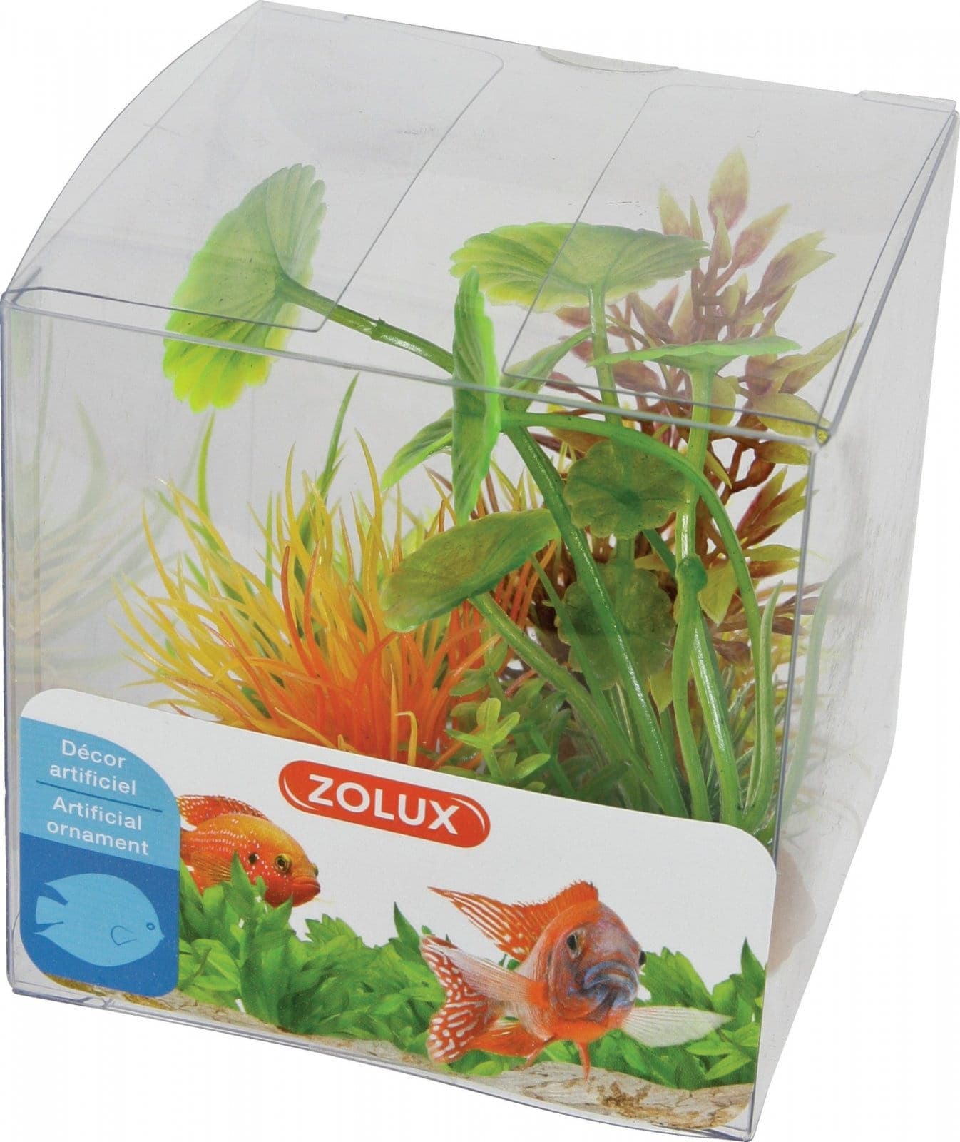 ZOLUX Aquariumsdekoration – Pflanzen-Mix x 4 Stück, Set 3