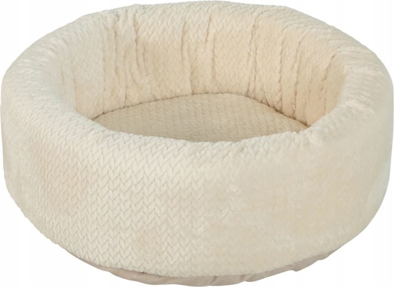 ZOLUX OLYMPE Rundes Katzenbett, 40 x 40 x 18,5 cm, creme