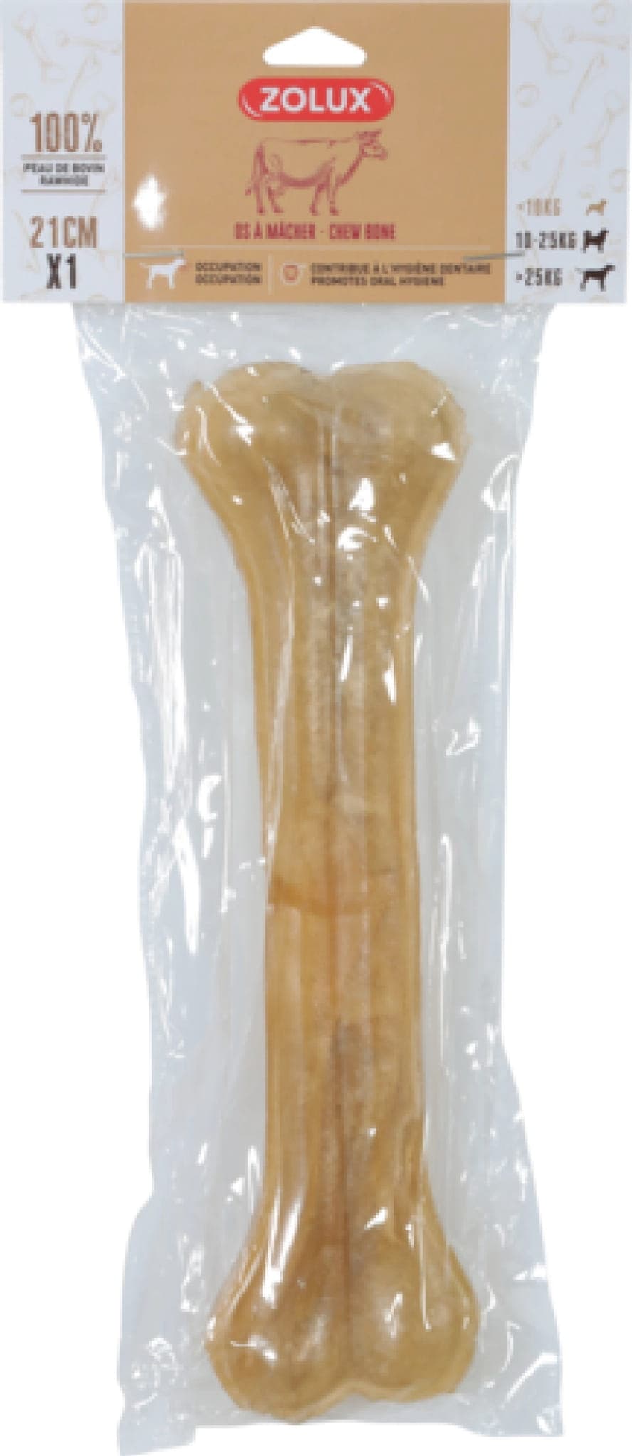 ZOLUX Hundesnack – Gepresster Knochen 21 cm